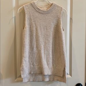 Loft Sleeveless Sweater Top